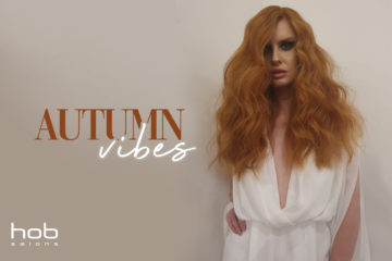 Jake Unger and Warren Boodaghian from HOB Academy tantalise with autumnal tones and voluminous waves for a romantic, on-season look