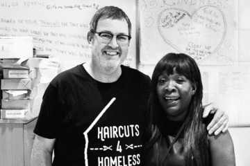 Haircuts 4 Homeless launch book with 100% of proceeds going to support charities ongoing work