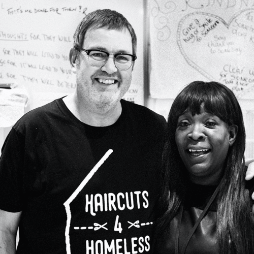 Haircuts 4 Homeless launch book with 100% of proceeds going to support charities ongoing work