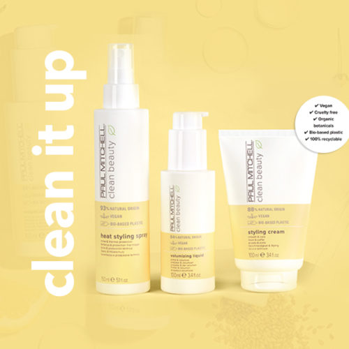 Clean up your styling with three new additions to Paul Mitchell’s Clean Beauty collection