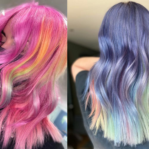 Top tips for perfect rainbow hair.